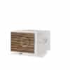REL S/550 subwoofer in white finish with premium wood grille option